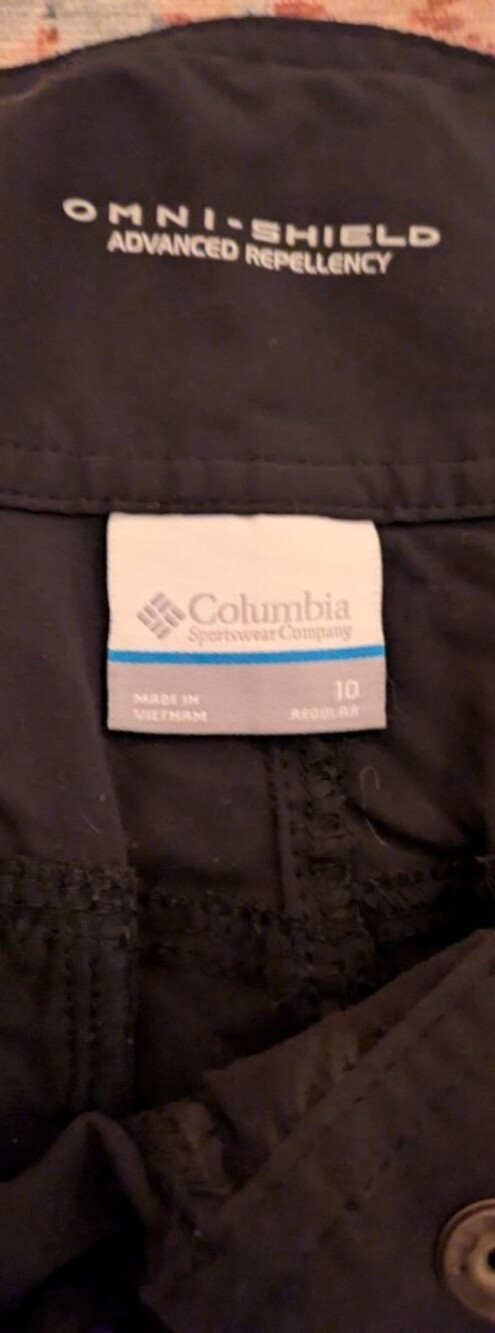 Columbia Women’s Black Track Joggers with Omni-Shield Repellency